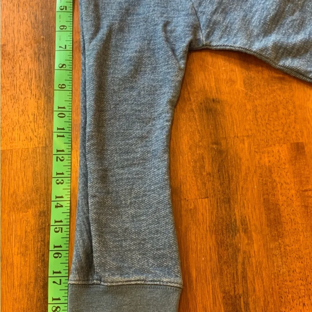 J.Crew cotton blue sweatshirt with tie sides. XXS